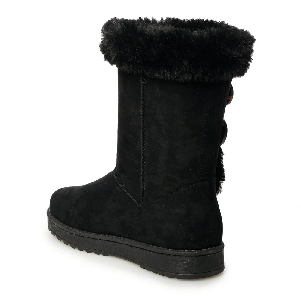 SO Sophia black winter boots. Size 2 youth